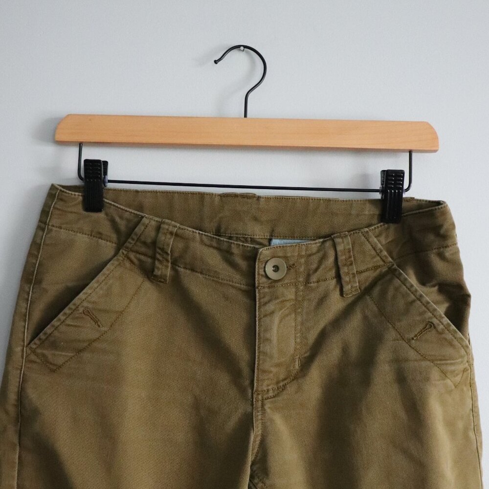 MEC Women's Sz 2 Khaki Patagonia Twill Traveler 5-Pocket Stretch Active Pants - Picture 3 of 14